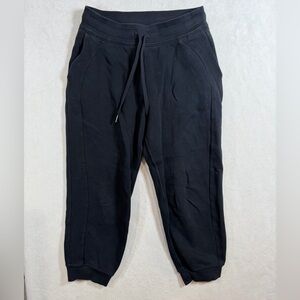 Lululemon Athletica Size 8 Scuba High Rise Sweatpants Black Joggers